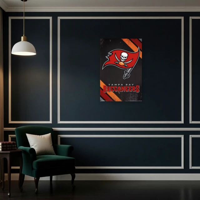 Alt view image 4 of 4 - Tampa Bay Buccaneers Logo Poster Print - 22x34