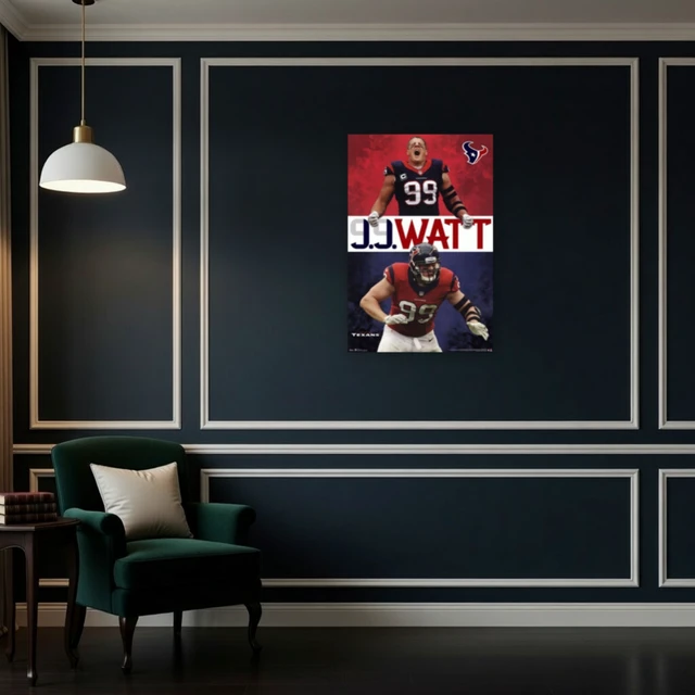 Alt view image 4 of 4 - JJ Watt Houston Texans Poster Print - 24x36