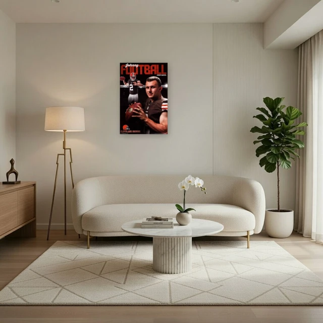 Alt view image 3 of 4 - Cleveland Browns Johnny Manziel 2014 Poster Print