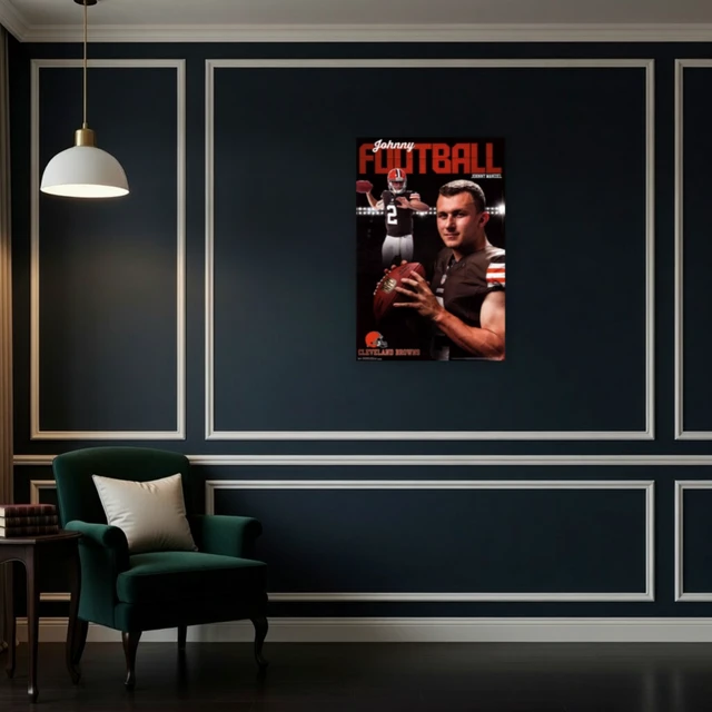 Alt view image 4 of 4 - Cleveland Browns Johnny Manziel 2014 Poster Print