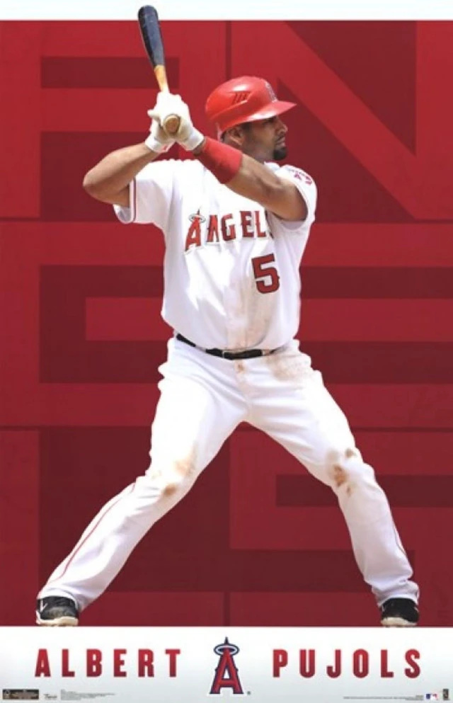 Alt view image 2 of 4 - Anaheim Angels Albert Pujols Poster Print - 24x36
