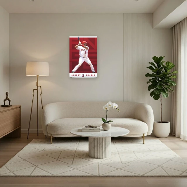 Alt view image 3 of 4 - Anaheim Angels Albert Pujols Poster Print - 24x36
