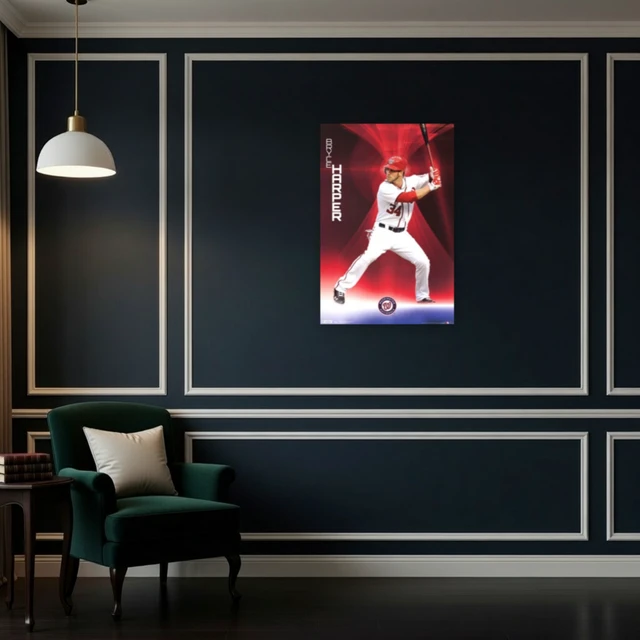 Alt view image 4 of 4 - Washington Nationals B Harper Poster Print - 22x34