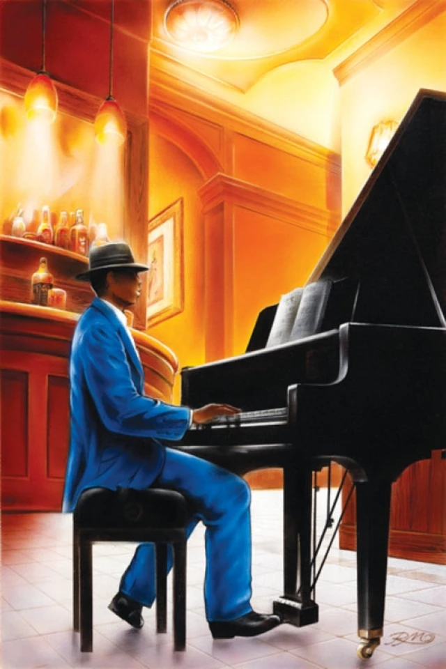 Alt view image 2 of 4 - Jazz Piano Poster - Captivating Art for Music Lovers