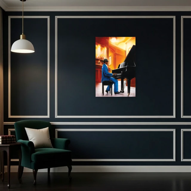 Alt view image 4 of 4 - Jazz Piano Poster - Captivating Art for Music Lovers