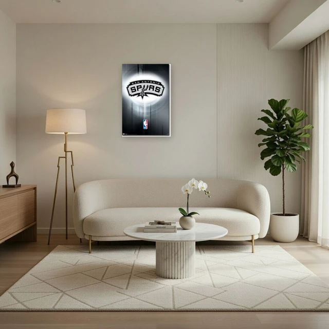 Alt view image 3 of 4 - San Antonio Spurs Logo Poster Print - 22 x 34