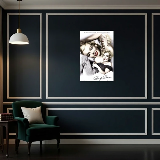 Alt view image 4 of 4 - Marilyn Monroe Rules Poster - Iconic Art Print