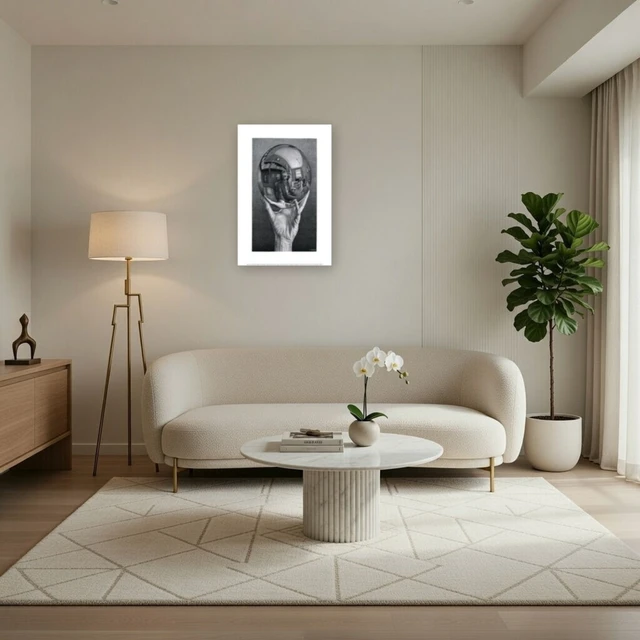 Alt view image 3 of 4 - Hand with Sphere Fine Art Print by M.C. Escher