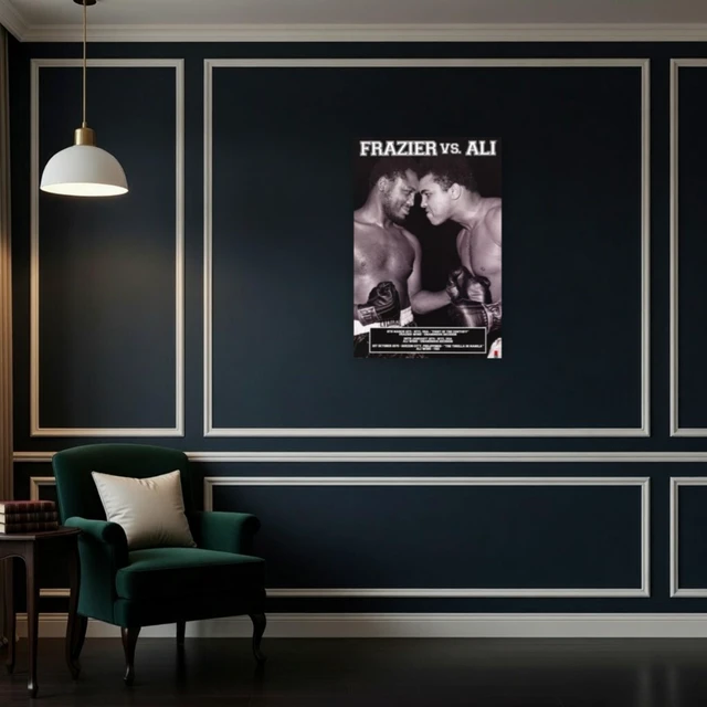 Alt view image 4 of 4 - Muhammad Ali vs. Joe Frazier Results Poster - 24 x 36