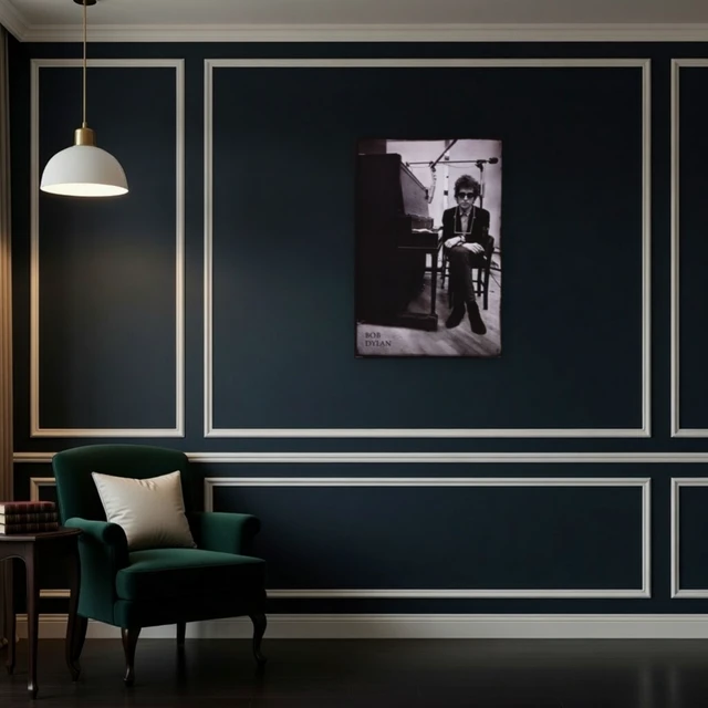 Alt view image 4 of 4 - Bob Dylan Piano Poster - 24x36 Art Print