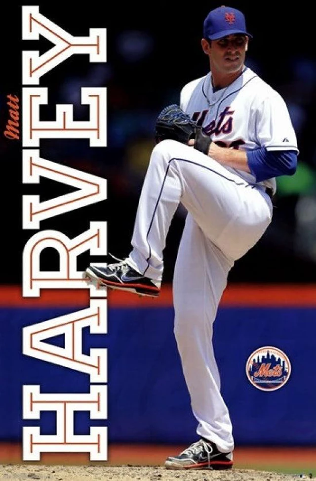 Main image of New York Mets - M Harvey 13 Poster Print