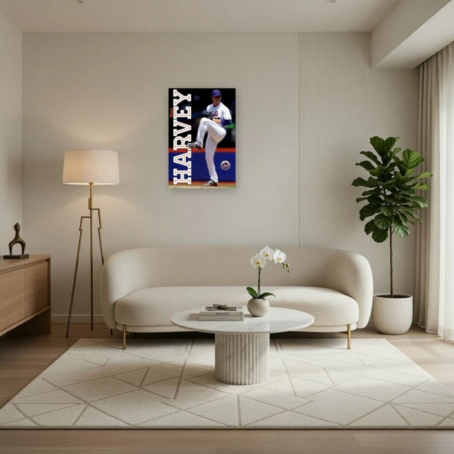 Alt view image 3 of 4 - New York Mets - M Harvey 13 Poster Print