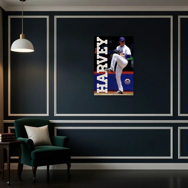 Alt view image 4 of 4 - New York Mets - M Harvey 13 Poster Print