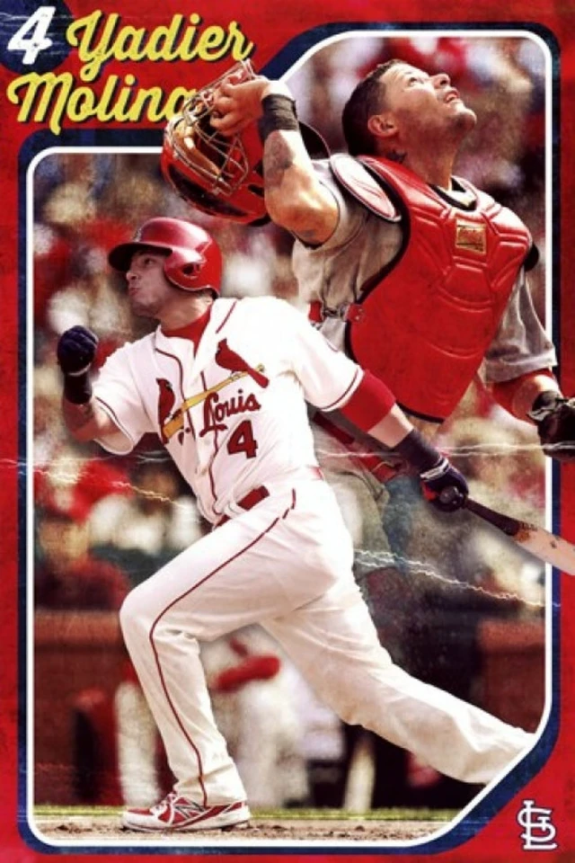 Alt view image 2 of 4 - St. Louis Cardinals Yadier Molina Poster Print