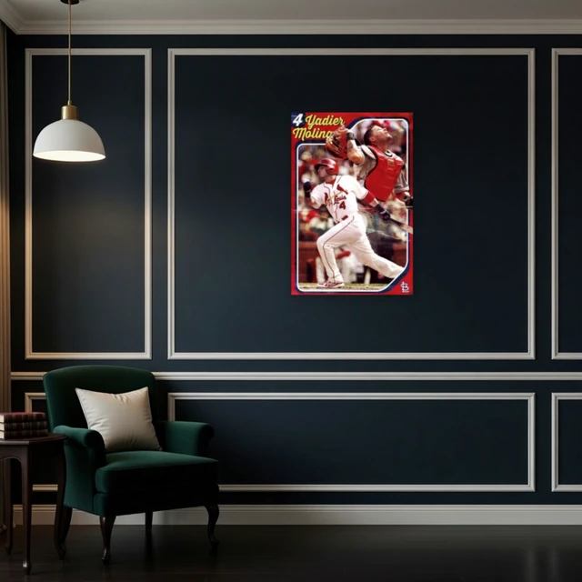 Alt view image 4 of 4 - St. Louis Cardinals Yadier Molina Poster Print