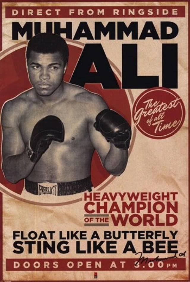 Main image of Muhammad Ali Vintage Poster - Iconic Sports Art Print