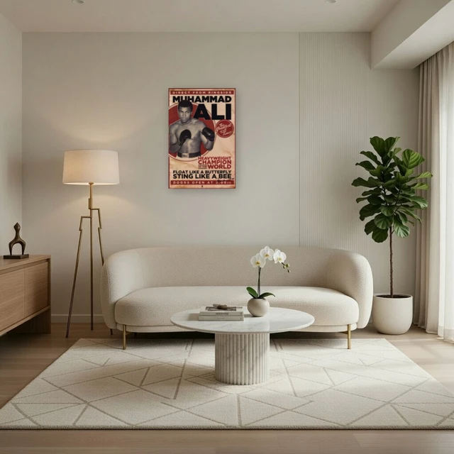 Alt view image 3 of 4 - Muhammad Ali Vintage Poster - Iconic Sports Art Print
