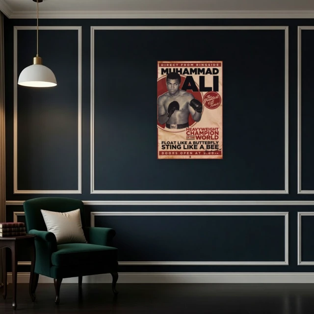 Alt view image 4 of 4 - Muhammad Ali Vintage Poster - Iconic Sports Art Print