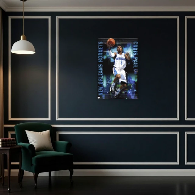 Alt view image 4 of 4 - Chris Paul 2009 New Orleans Hornets Poster Print