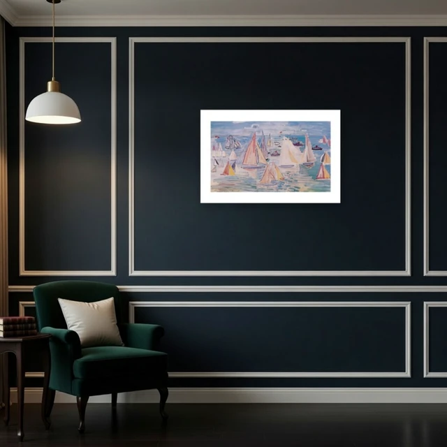 Alt view image 4 of 4 - Regatta Fine Art Print by Raoul Dufy