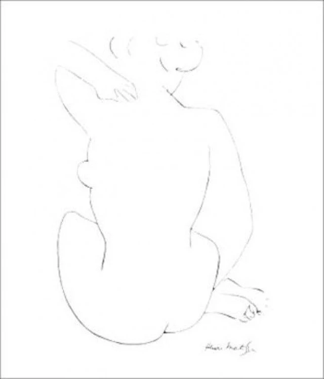 Main image of Black Sketch Art Print by Henri Matisse