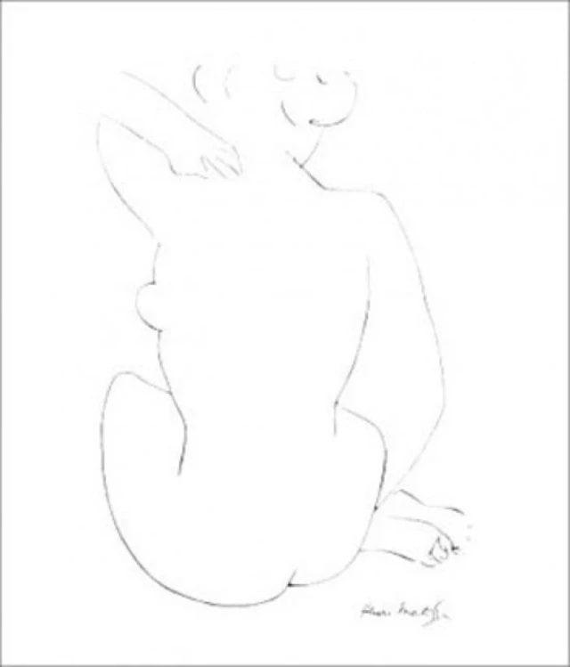 Alt view image 2 of 4 - Black Sketch Art Print by Henri Matisse