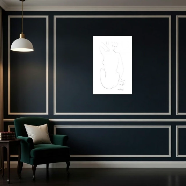 Alt view image 4 of 4 - Black Sketch Art Print by Henri Matisse
