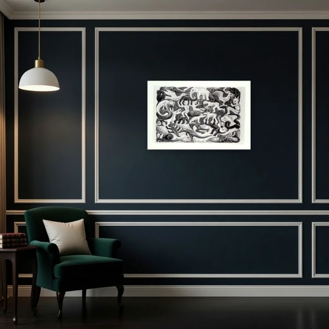 Alt view image 4 of 4 - Mosaic II Poster by M.C. Escher - Stunning Art Print