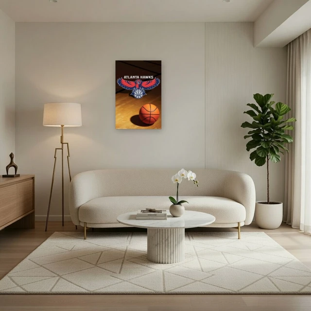 Alt view image 3 of 4 - Atlanta Hawks 2008 Logo Poster Print