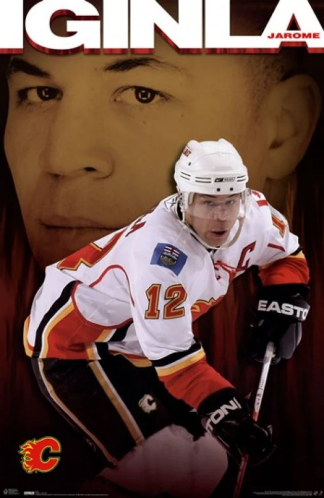 Alt view image 2 of 4 - Calgary Flames - Jarome Iginla 2009 Poster Print