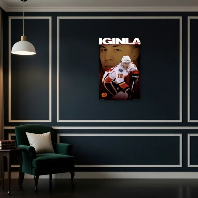Alt view image 4 of 4 - Calgary Flames - Jarome Iginla 2009 Poster Print