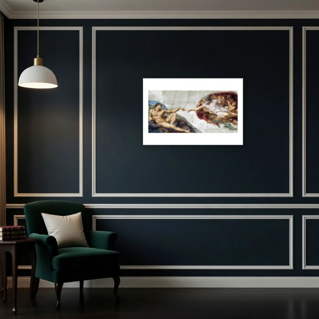 Alt view image 4 of 4 - The Creation Of Adam Poster Art Print - 14x11