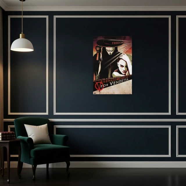 Alt view image 4 of 4 - V for Vendetta Movie Poster Print - 24 x 36