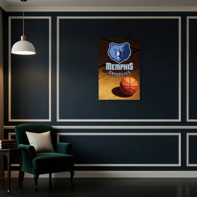 Alt view image 4 of 4 - Memphis Grizzlies 2008 Logo Poster Print - 24x36