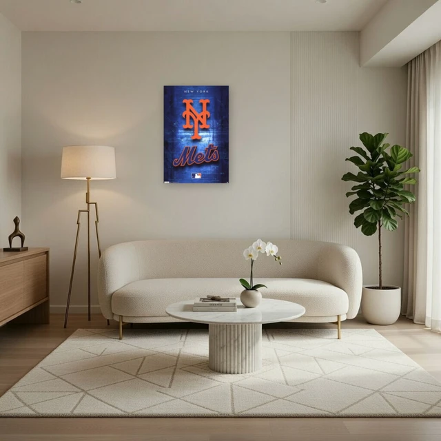 Alt view image 3 of 4 - New York Mets Logo Poster Print - 22x34