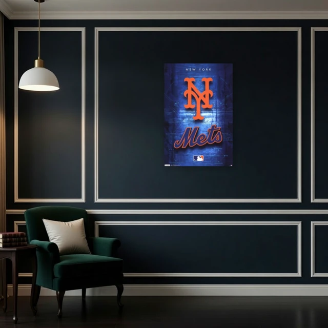 Alt view image 4 of 4 - New York Mets Logo Poster Print - 22x34