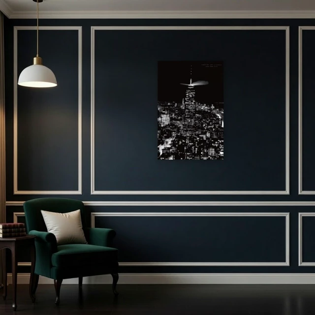Alt view image 4 of 4 - Empire of Lights - New York City Poster Print