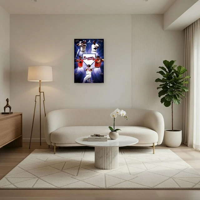 Alt view image 3 of 4 - Atlanta Braves Team 13 Poster Print - 24x36