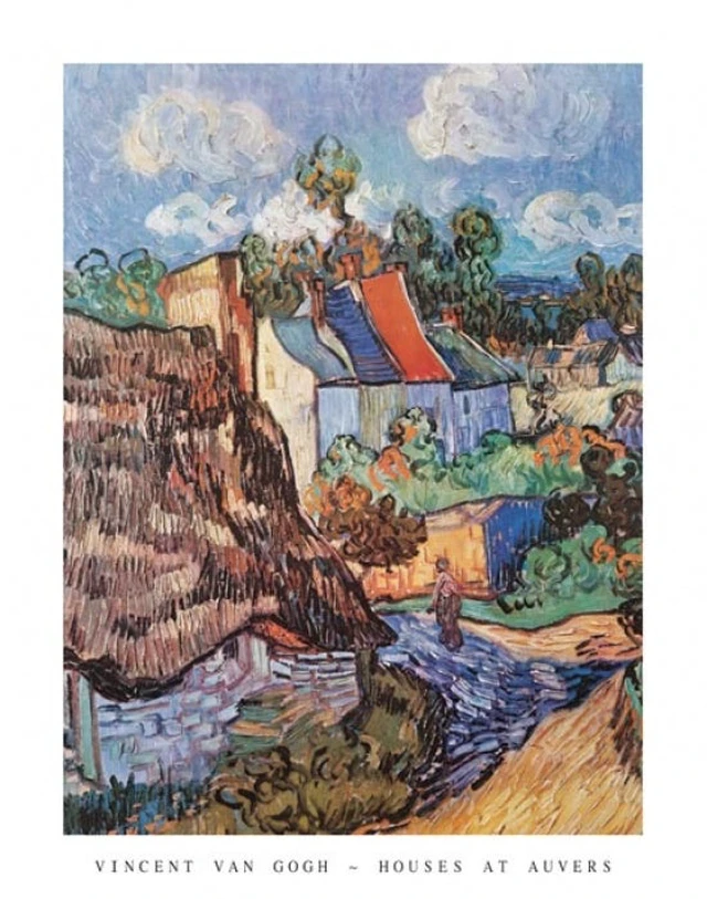 Main image of House At Auvers Fine Art Poster by Vincent van Gogh
