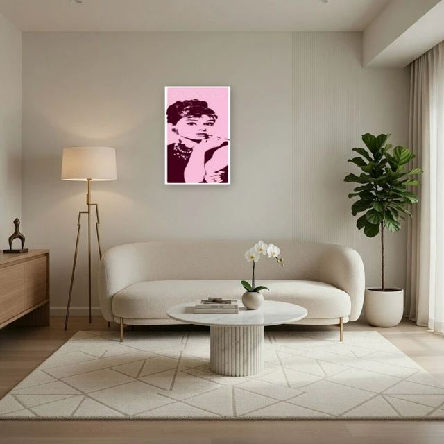 Alt view image 3 of 4 - Audrey Hepburn Cigarello Poster | Iconic Movie Art