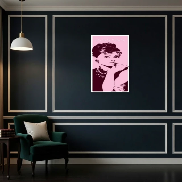 Alt view image 4 of 4 - Audrey Hepburn Cigarello Poster | Iconic Movie Art