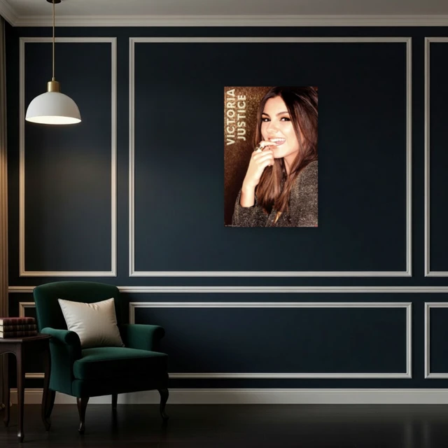 Alt view image 4 of 4 - Victoria Justice Gold Poster Print - Vibrant Artwork for Your Space