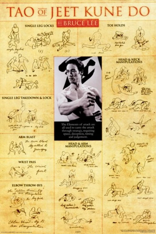 Alt view image 2 of 4 - Bruce Lee Tao of Jeet Kune Do Poster - 24x36