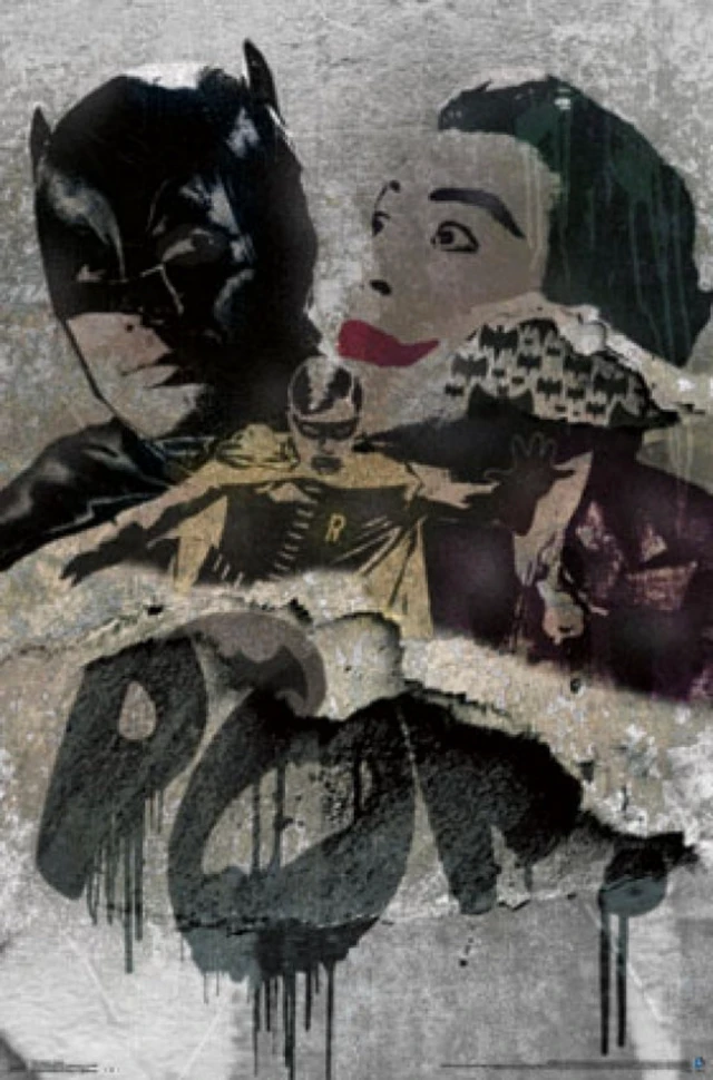 Alt view image 2 of 4 - Batman Grunge Poster Print - Iconic Artwork for Your Space