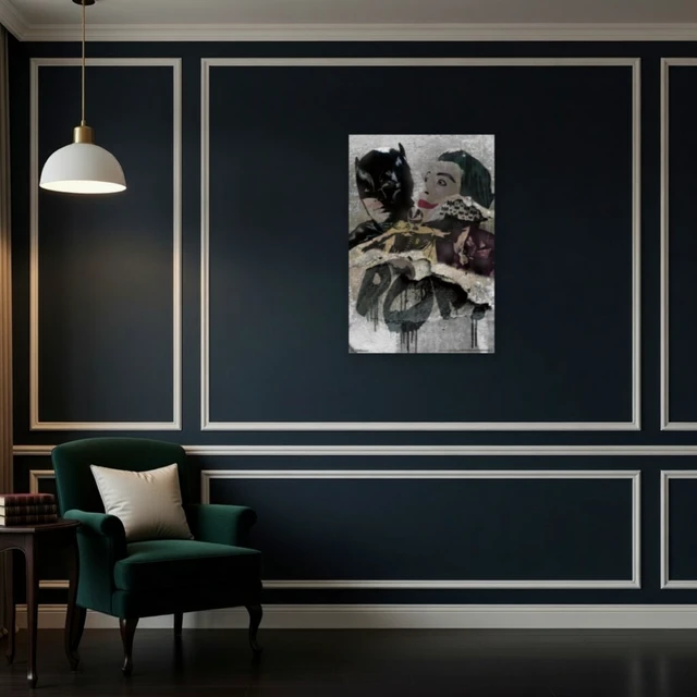 Alt view image 4 of 4 - Batman Grunge Poster Print - Iconic Artwork for Your Space