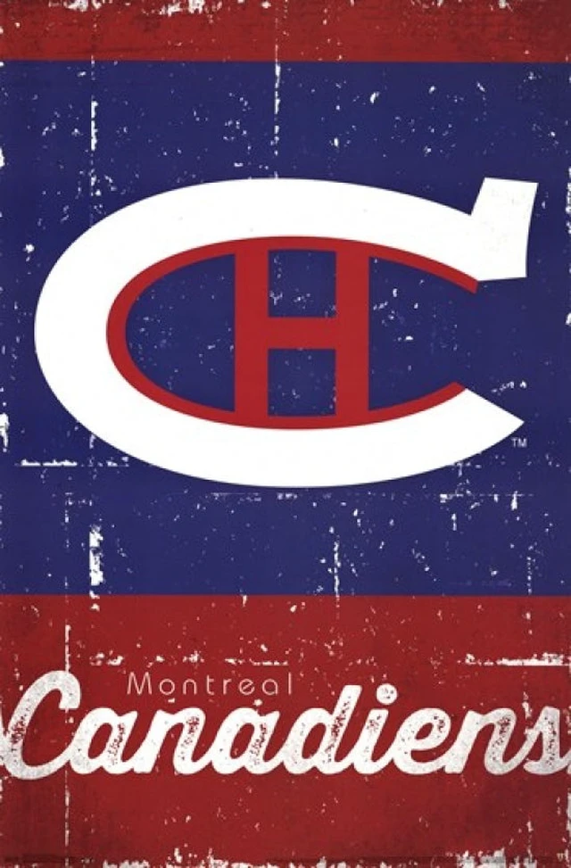 Main image of Montreal Canadiens Retro Logo Poster Print - 22" x 34"