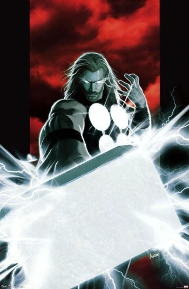 Main image of Thor Mjolnir Poster Print - Epic Marvel Artwork