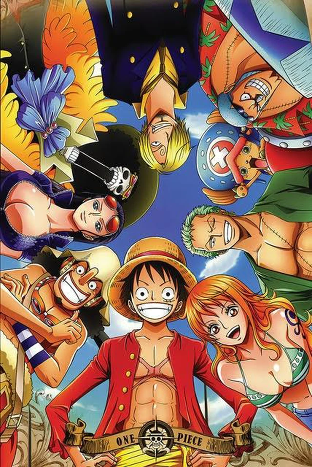 Main image of One Piece Vert Circle Characters Poster Print