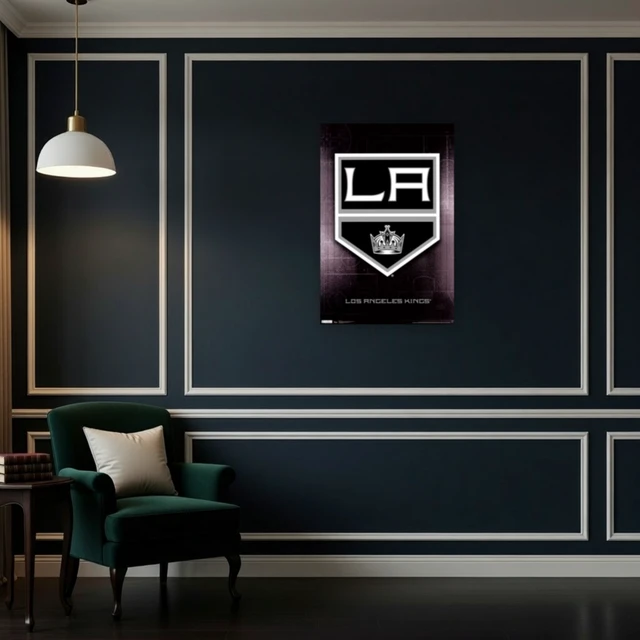 Alt view image 4 of 4 - LA Kings Logo Poster Print - 24x36