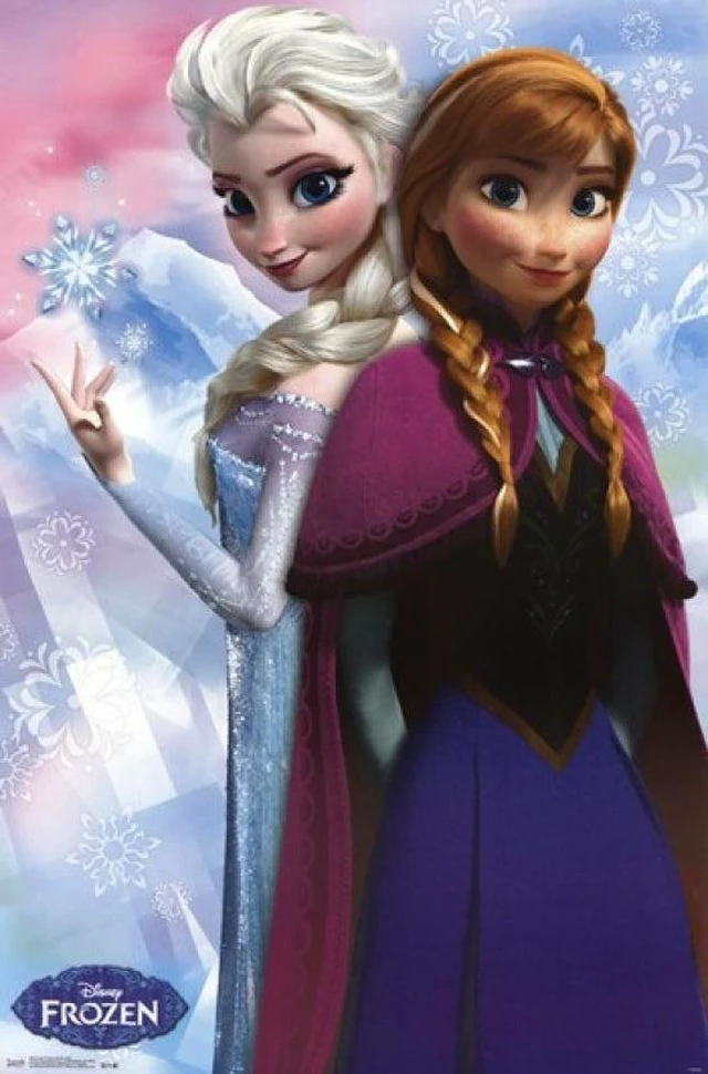 Main image of Frozen Movie Poster Print - Anna & Elsa (24 x 36)